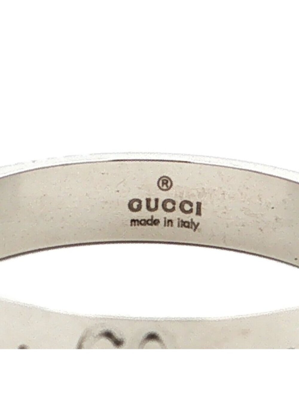 Gucci Icon Ring 18k White Gold 58 a - Picture 5 of 6